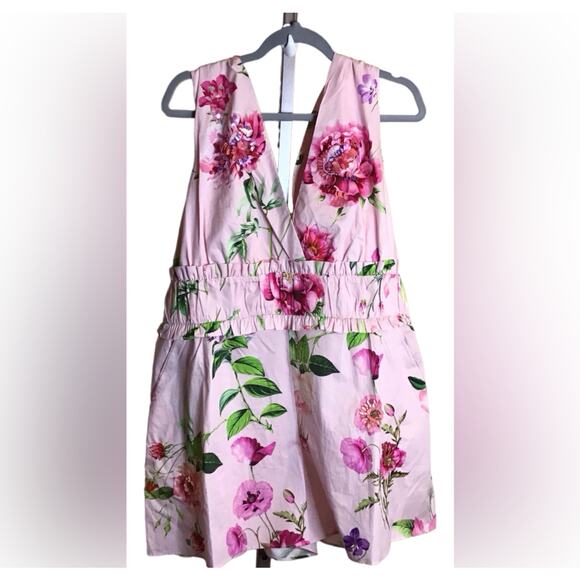 Express Floral Romper Women Sz. XL/16-18 NWT Embellishment sequin Flowers - Picture 4 of 13